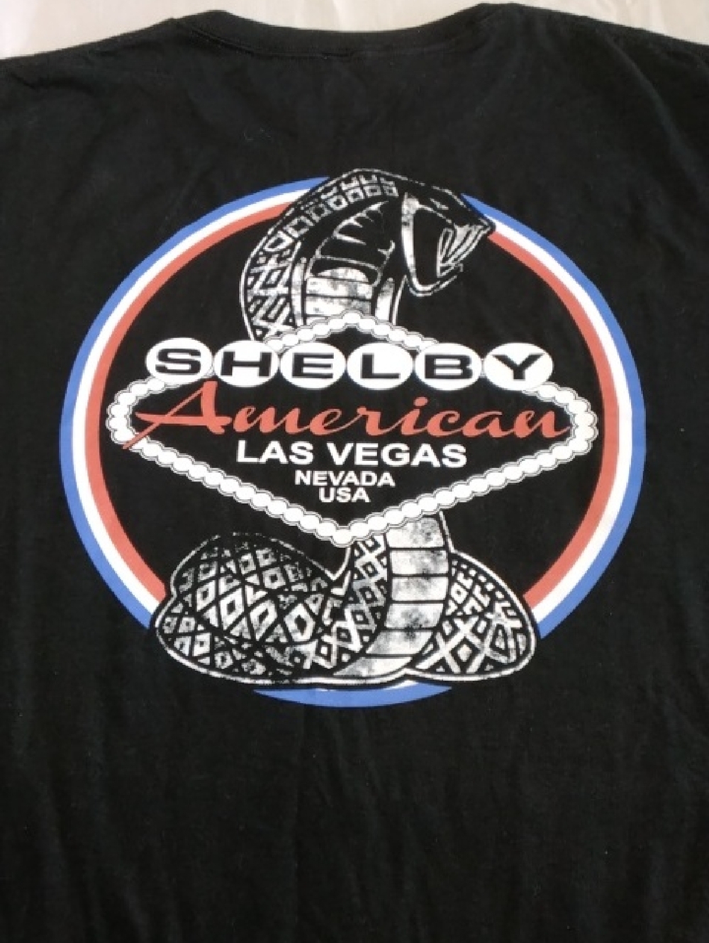 Shelby Las Vegas Black Short Sleeve Tee w/Cobra Graphic 3XL , $13
